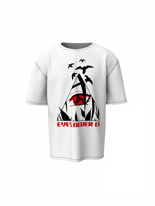Eyes Never Lie Oversized T-Shirt Bold Graphic Streetwear