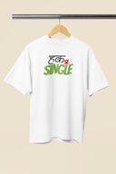 Hak Se Single Graphic White Oversized Unisex T-Shirt