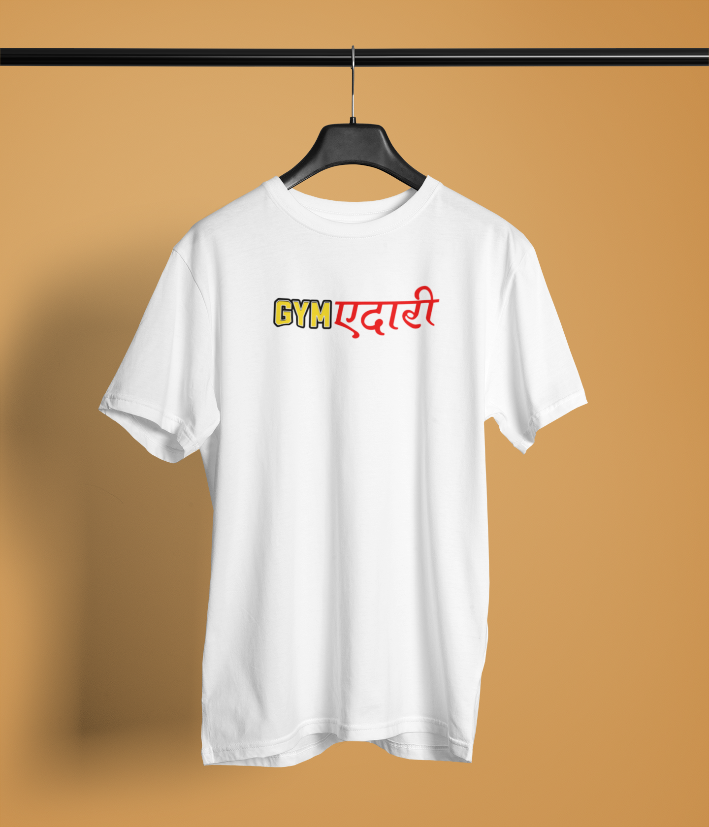 Jimedari White Oversized Unisex T-Shirt Bold Desi Graphic