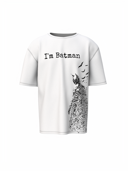 I'M Batman Oversized T-Shirt – Perfect for Superhero Fans