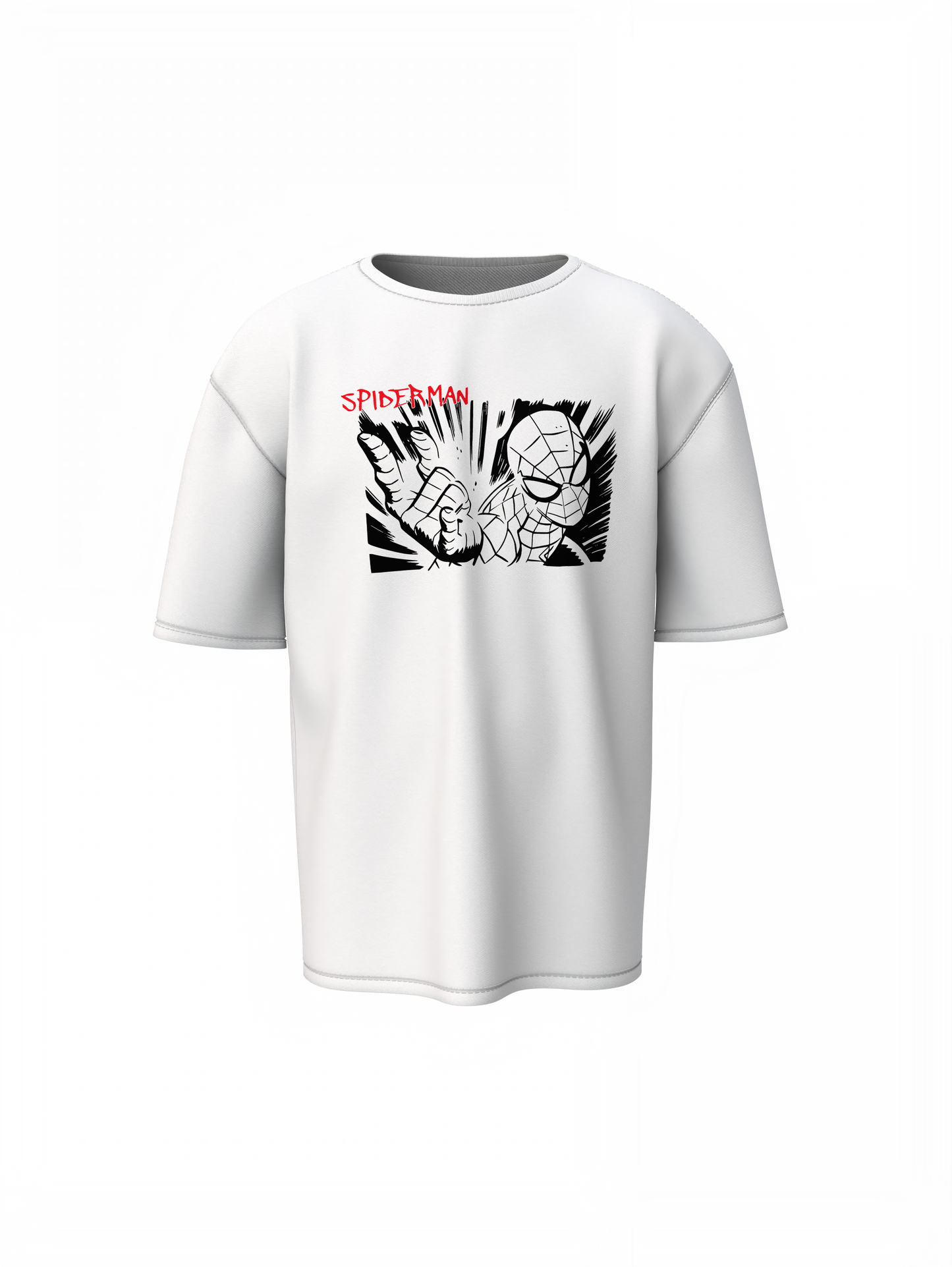 Web Sling Impact Oversized T-Shirt for Relaxed Urban Fashion