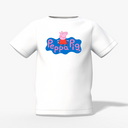 Peppa Cartoon Graphic Kid’s White Round Neck Printed T-Shirt