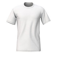 Plain round neck t-shirt - s / white / men’s