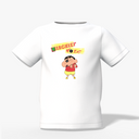 Shinchan Cartoon Graphic Kid’s White Printed T-Shirt
