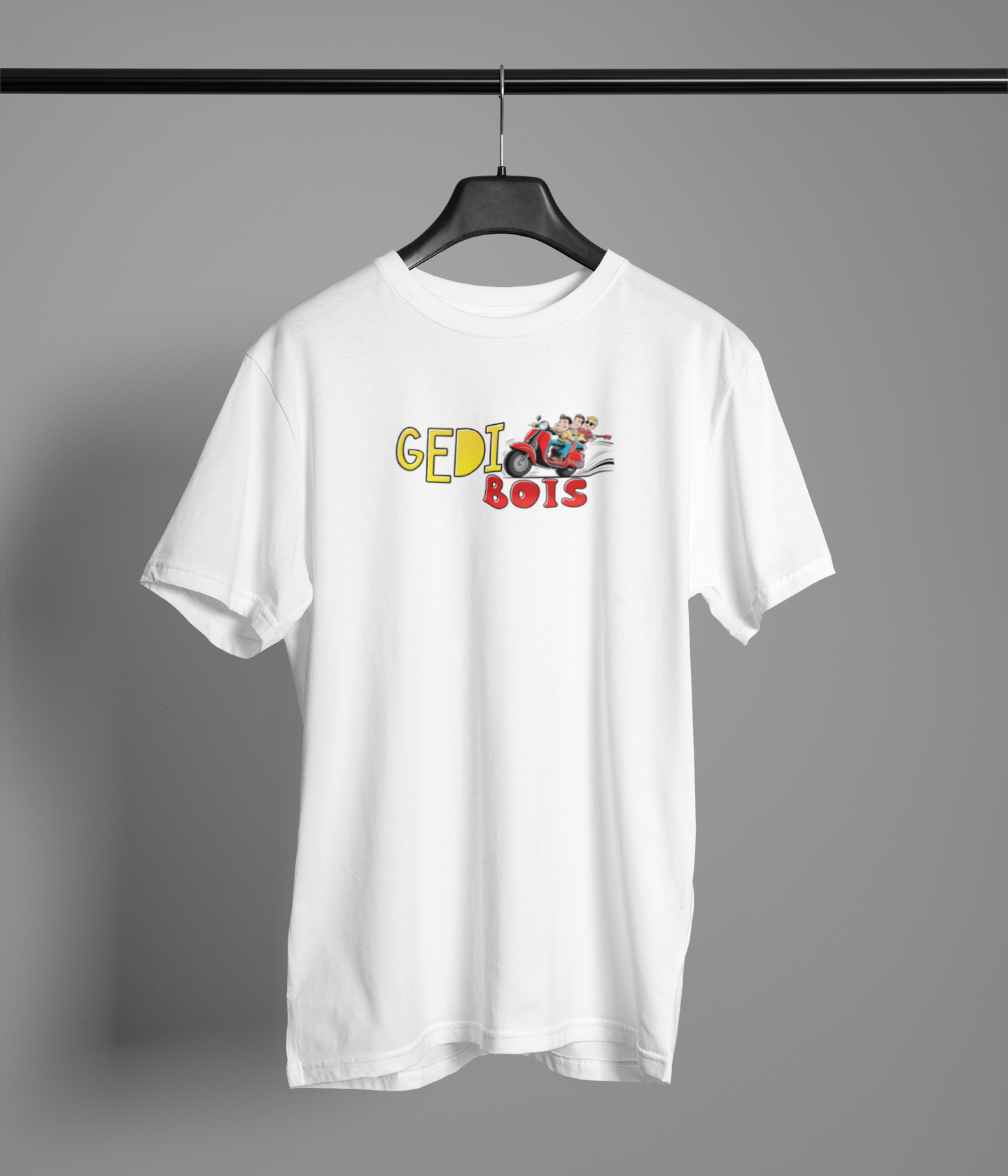 Gedi Boi's Unisex White Round Neck T-Shirt – Desi Graphic