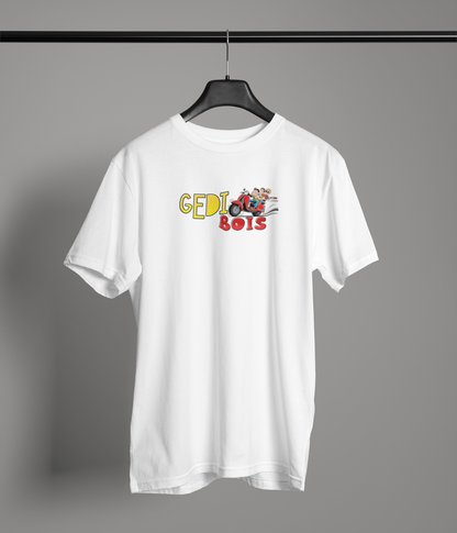 Gedi Boi's Unisex White Round Neck T-Shirt – Desi Graphic