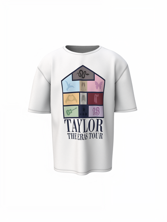Taylor The Eras Tour Oversized T-Shirt Fan Streetwear Style