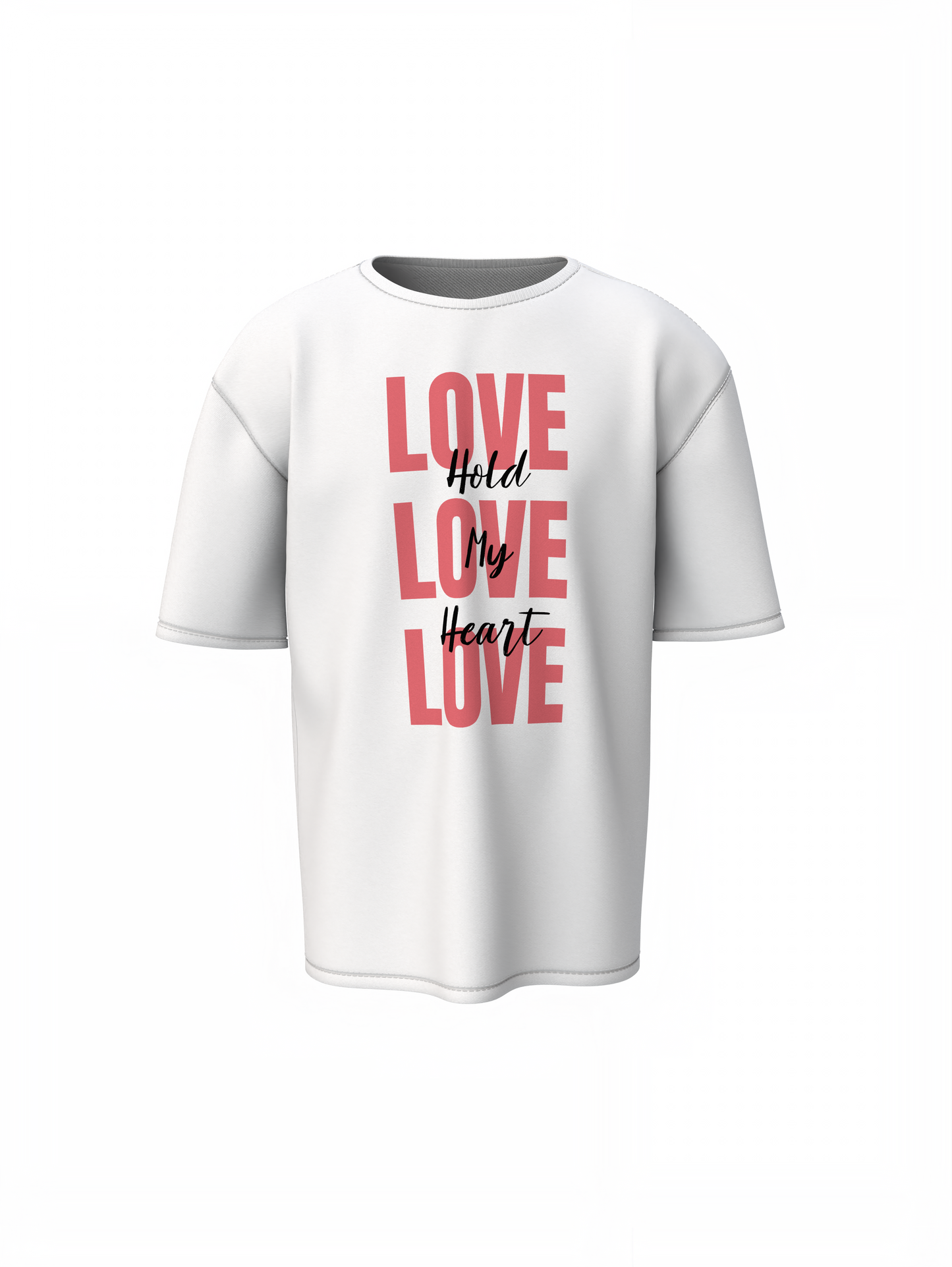 Oversized T-Shirts Love Couple Cute Partner Style Wear
