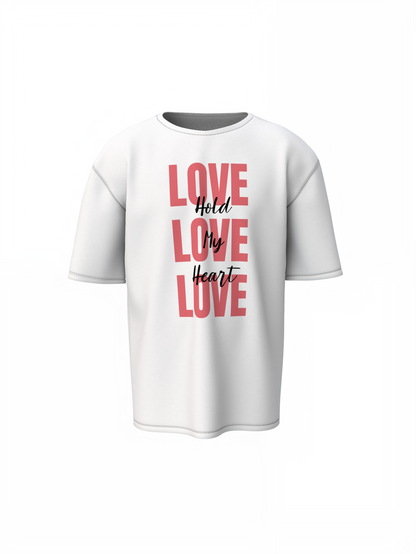 Oversized T-Shirts Love Couple Cute Partner Style Wear