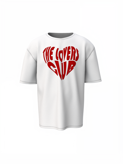 Lovers Club Oversized T-Shirts Bold Romantic Stylish Couples