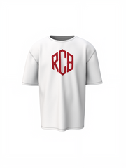 Red Hex RCB Logo Oversized T-Shirt