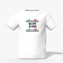 To Cute Graphic Kid’s White Printed T-Shirt