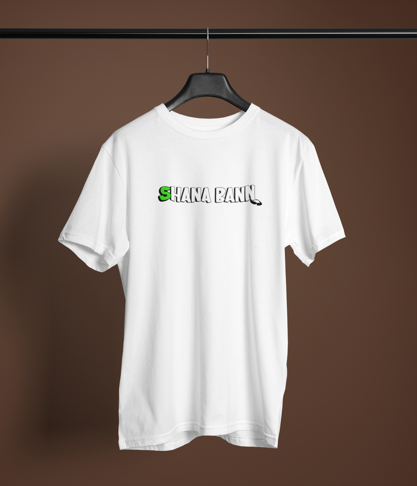 Shana Ban Unisex White Round Neck T-Shirt | Minimal Desi Street Style