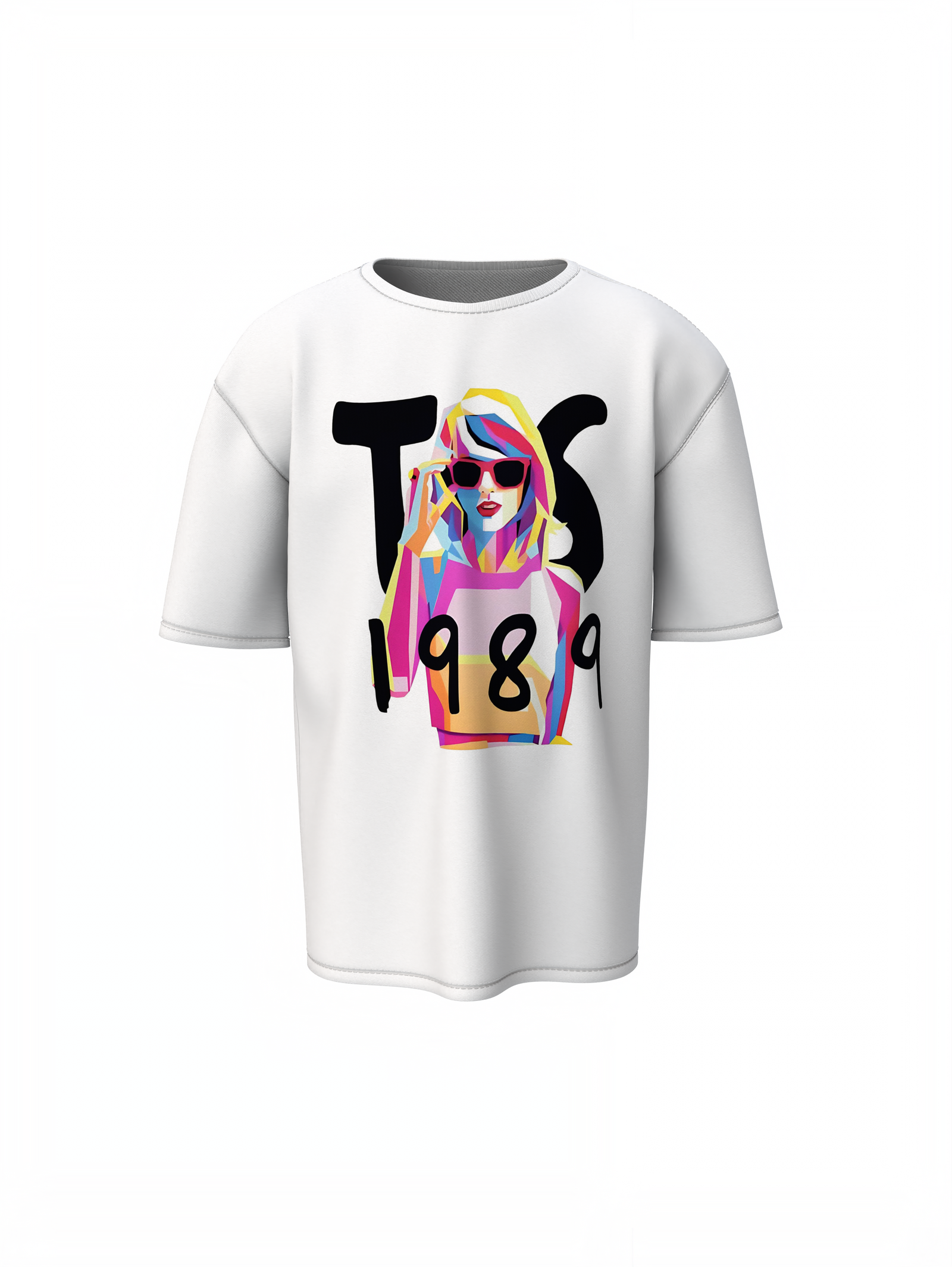 Taylor Swift's 1989 Oversized T-Shirt Fans Street Style Tee