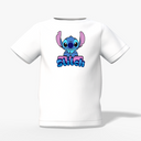 Stitch Cartoon Graphic Kid’s White Printed T-Shirt