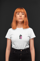 Hs spre half sleeve white round neck t-shirt for women by hello swanky - s