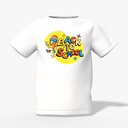 Back To School Graphic Kid’s White Round Neck Printed T-Shirt