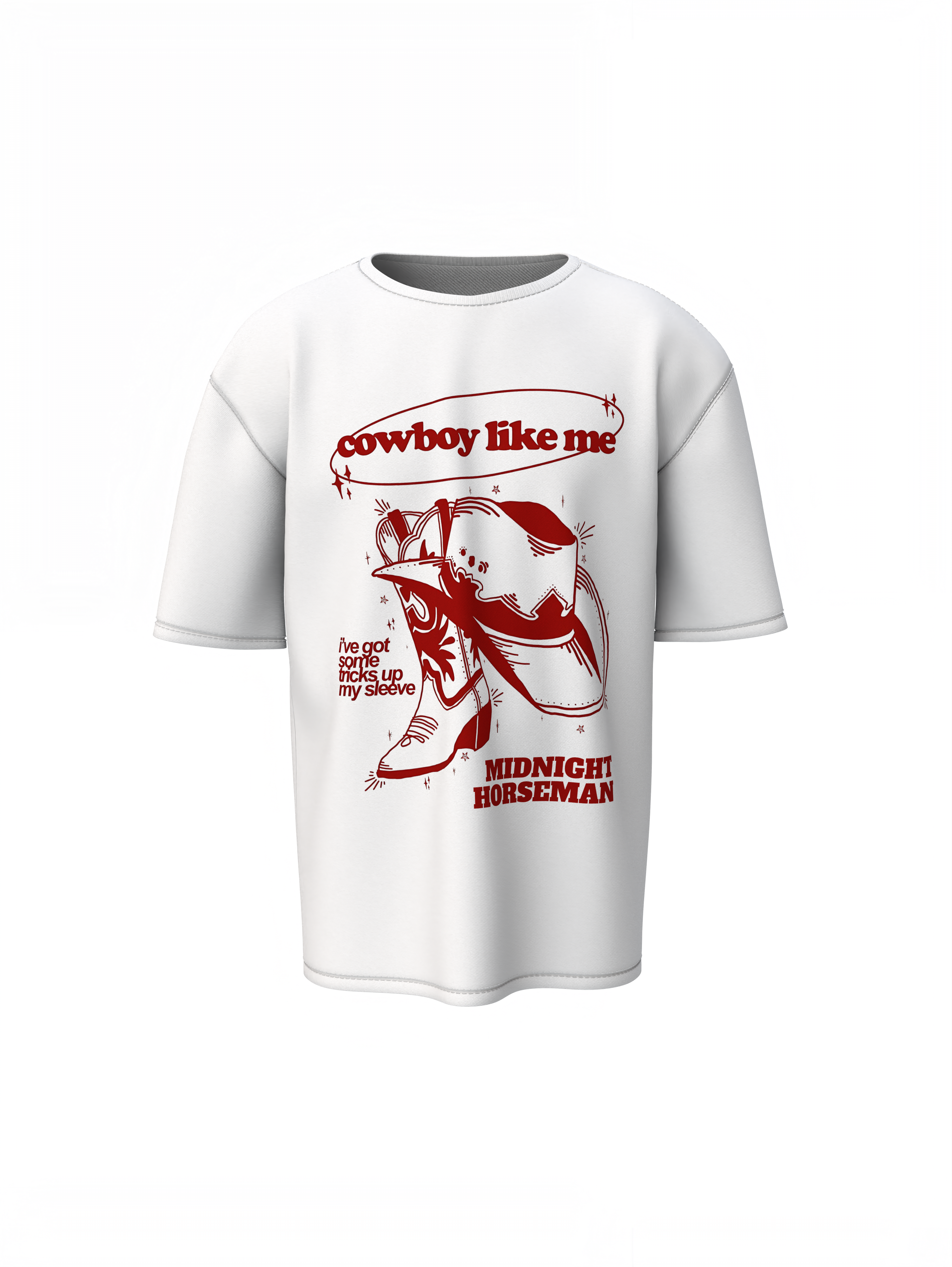 Cowboy Graphic Oversized T-Shirt