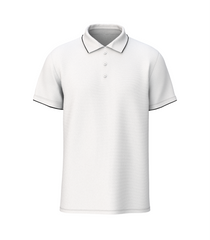 Bulk Unisex White Premium Polo T-shirts