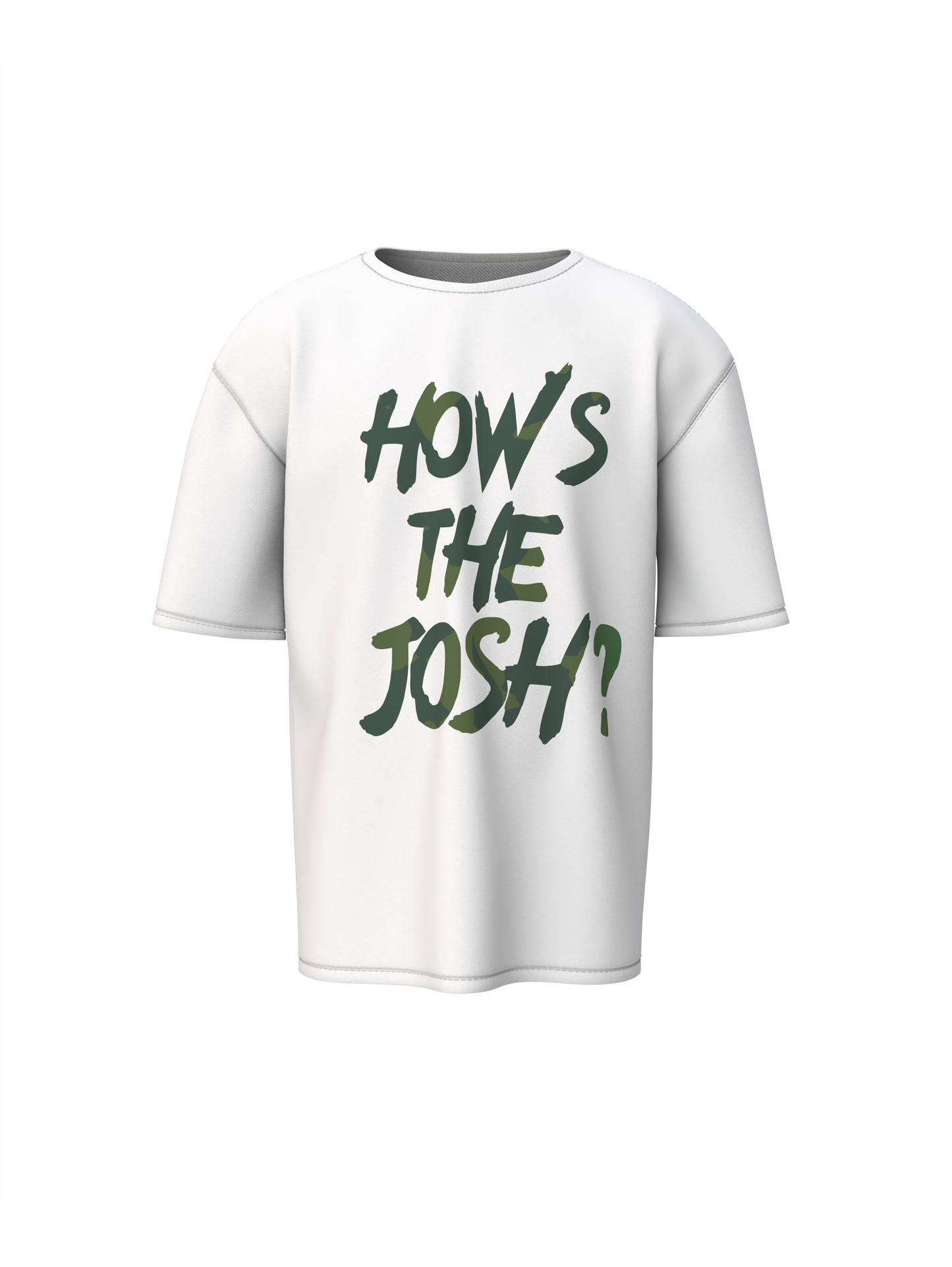 How's The Josh Oversized T-Shirt Military Style Wear