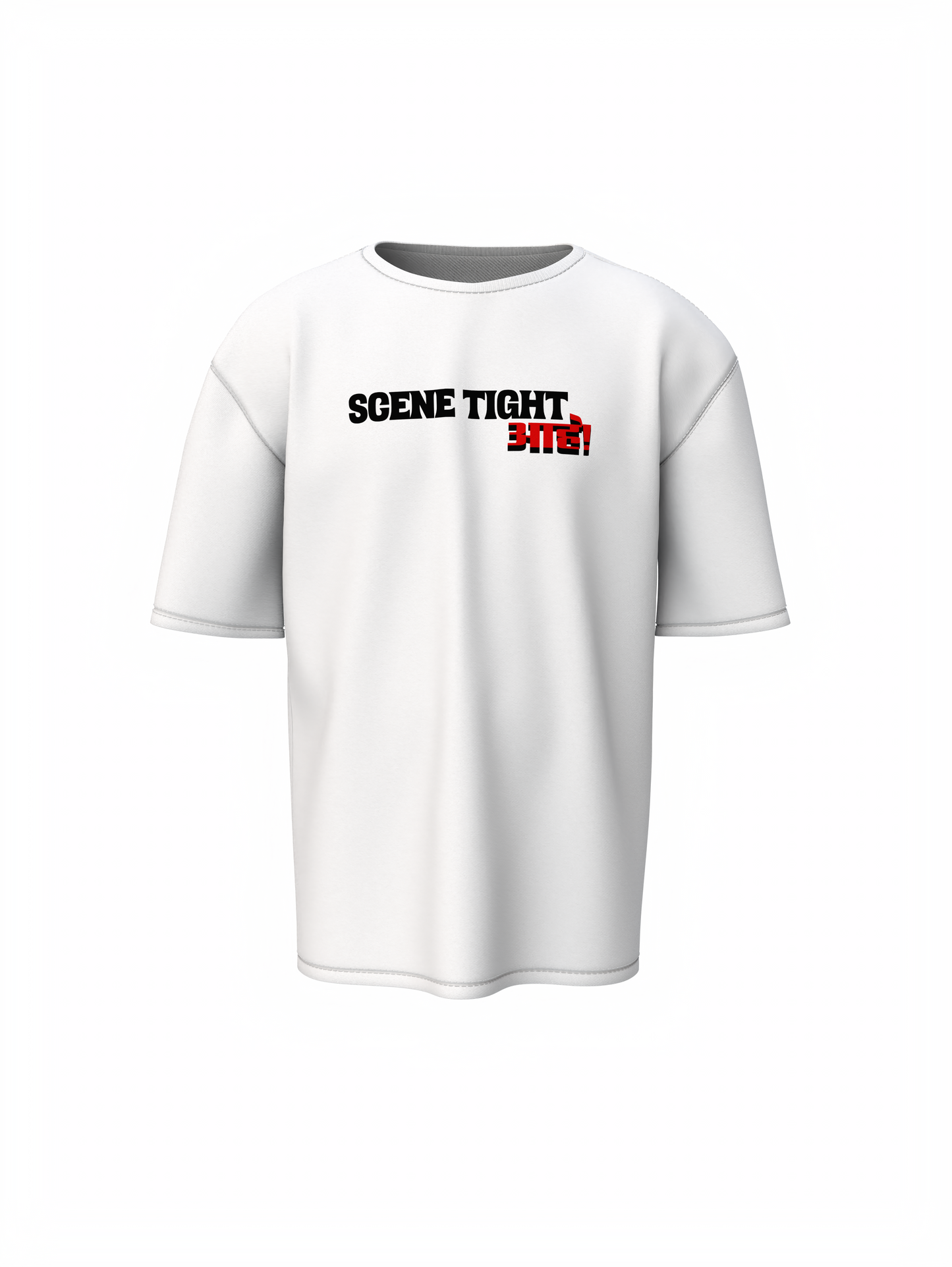 Scene Tight Aahe Marathi Oversized T-Shirt Trendy Streetwear