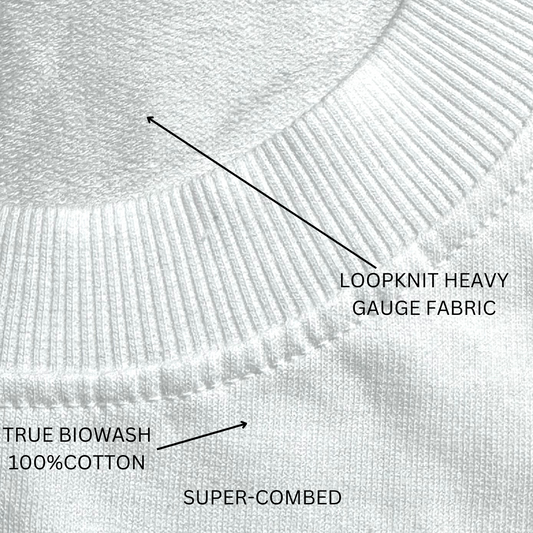 Wild & free unisex white oversized t-shirt