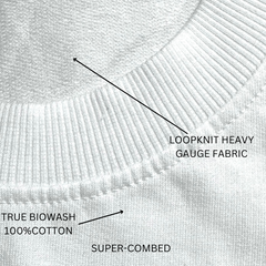 Wild & free unisex white oversized t-shirt