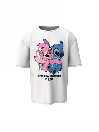 Together By Love Oversized T-Shirts for Romantic Casual Style