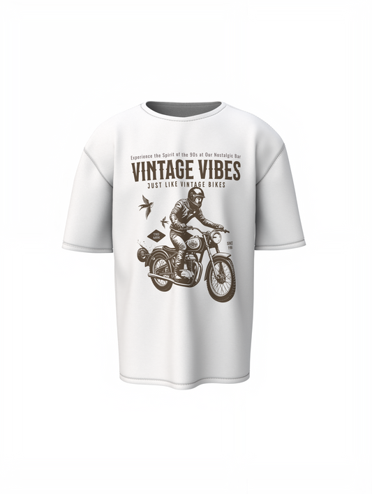 Vintage Vibes Oversized T-Shirt for Trendy Casual Streetwear