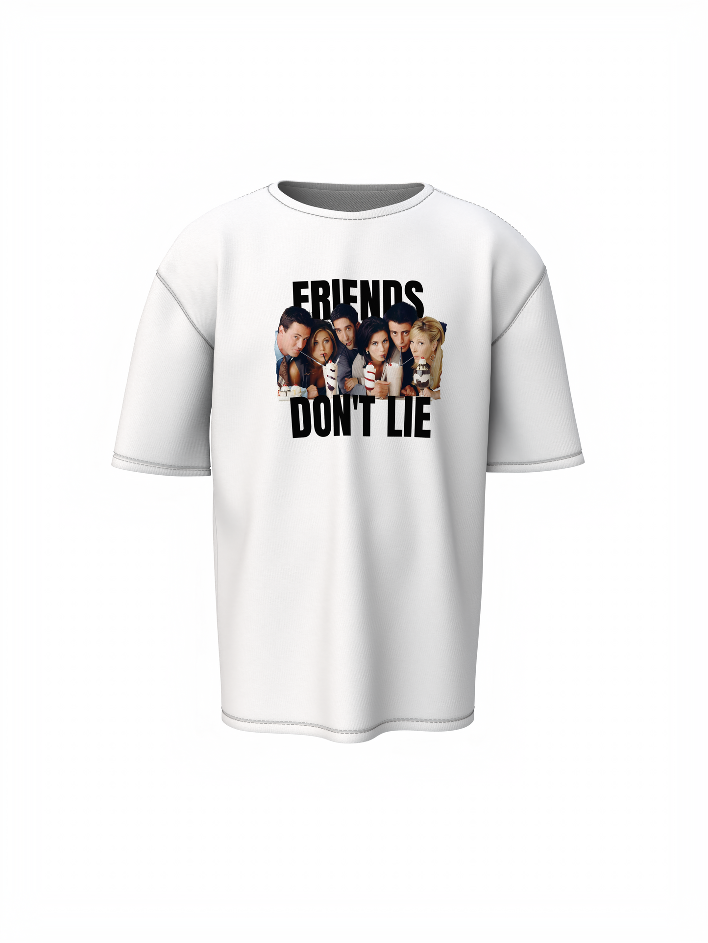 Friends Don’t Lie Oversized T-Shirt Streetwear with Attitude