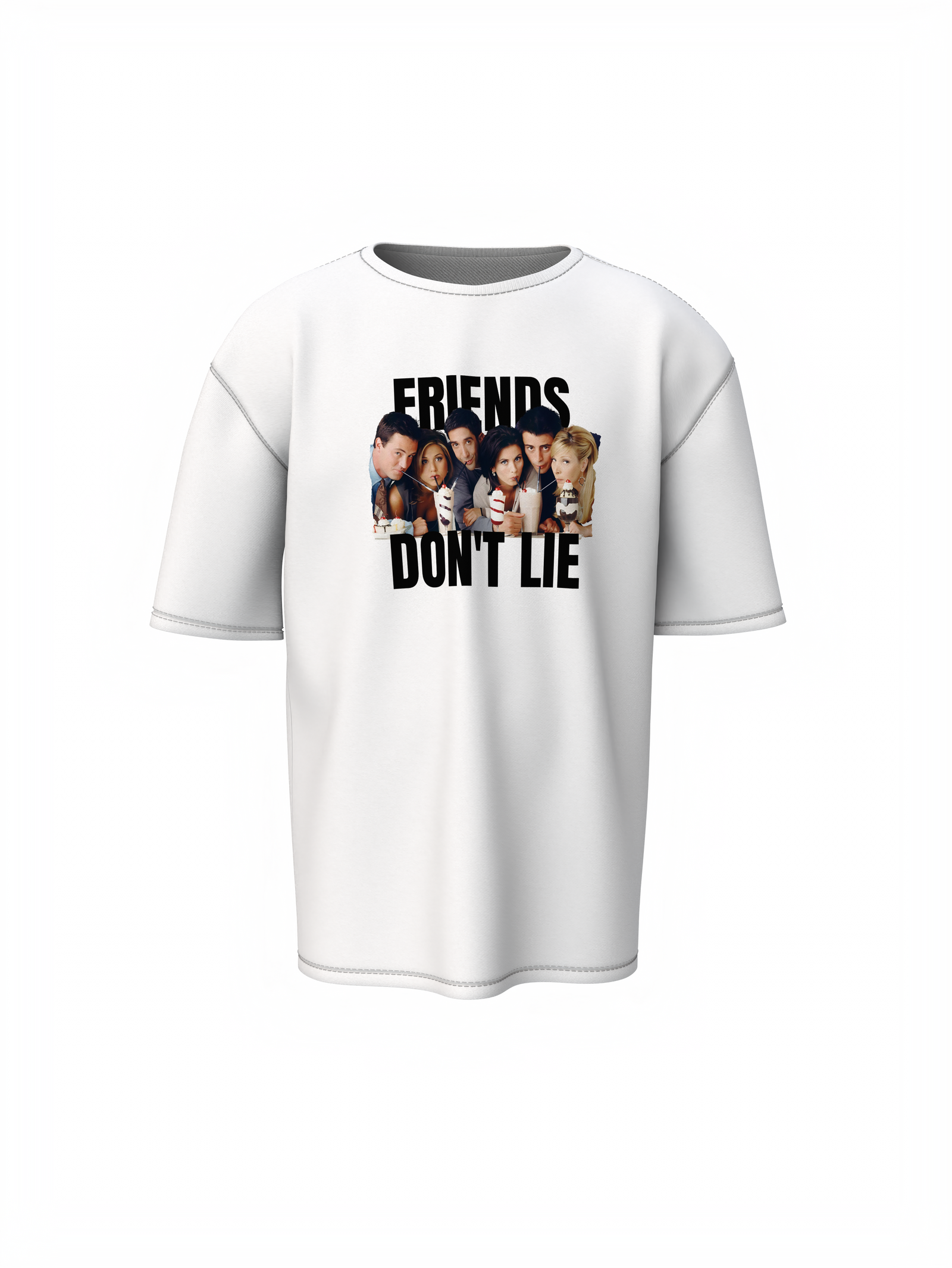 Friends Don’t Lie Oversized T-Shirt Streetwear with Attitude