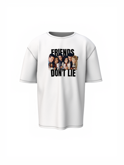 Friends Don’t Lie Oversized T-Shirt Streetwear with Attitude