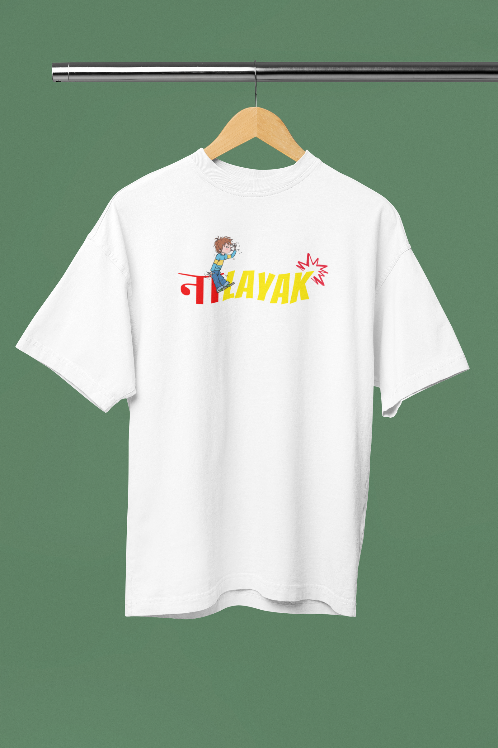 Nalayak Oversized T-Shirt Marathi