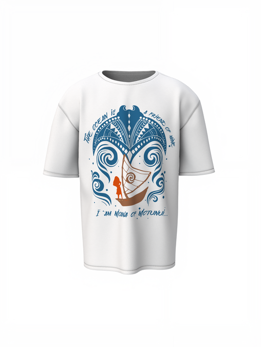 Princess Moana Oversized T-Shirt Premium Graphic Tee Style
