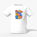 Play All Day Graphic Kid’s White Round Neck Printed T-Shirt