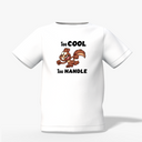 Squirrel Cartoon Graphic Kid’s White Printed T-Shirt