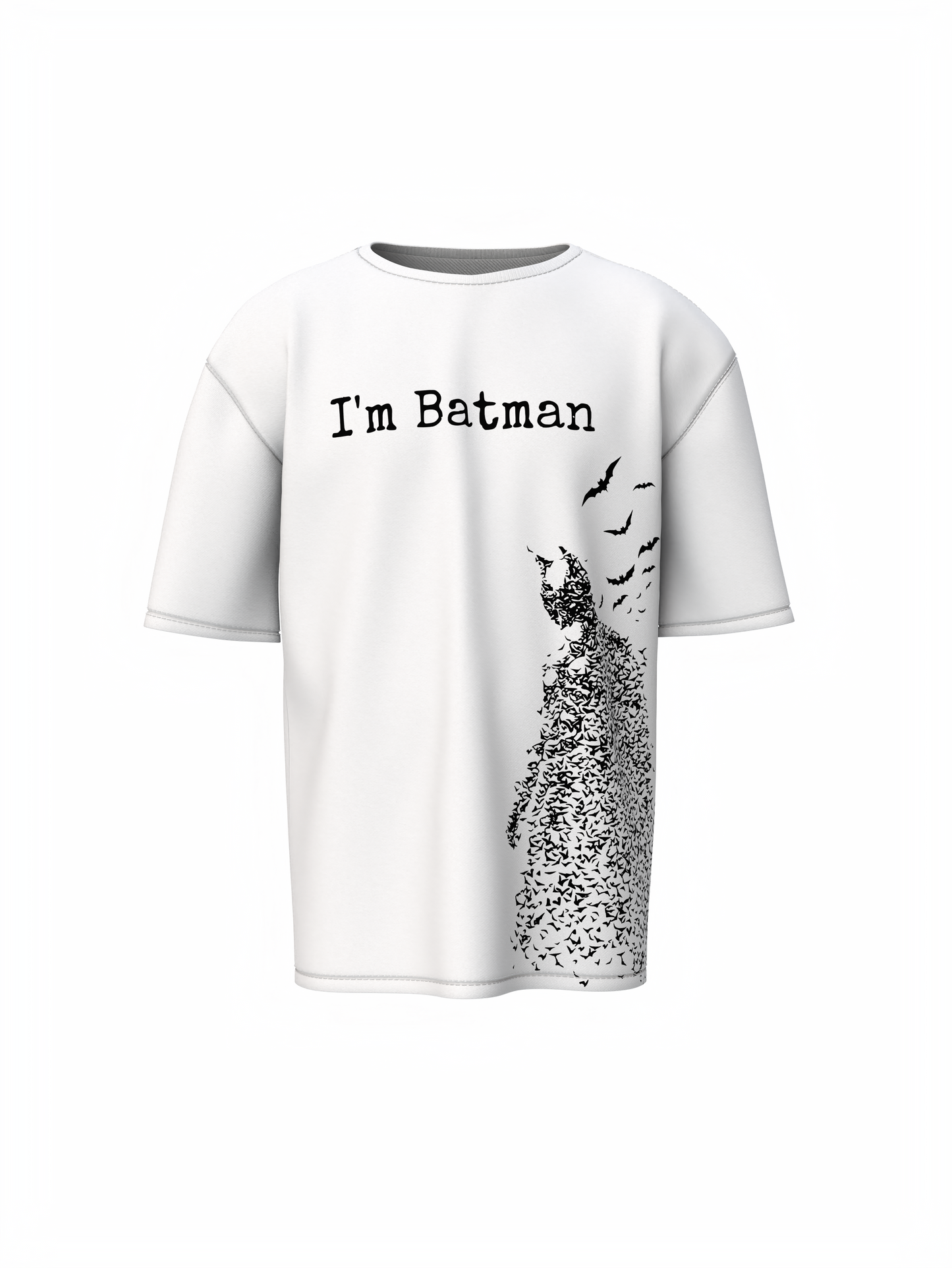 I'M Batman Oversized T-Shirt – Perfect for Superhero Fans