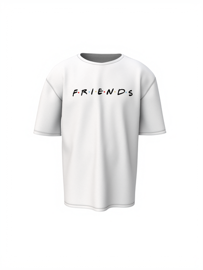 F.R.I.E.N.D.S Oversized T-Shirt Trendy TV Show Streetwear