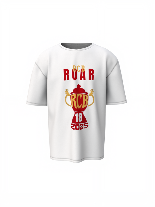 RCB Roar 2025 Oversized T-Shirt