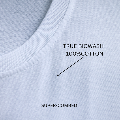 Fire Fail White Round Neck T-Shirt for Men – Stylish Fit