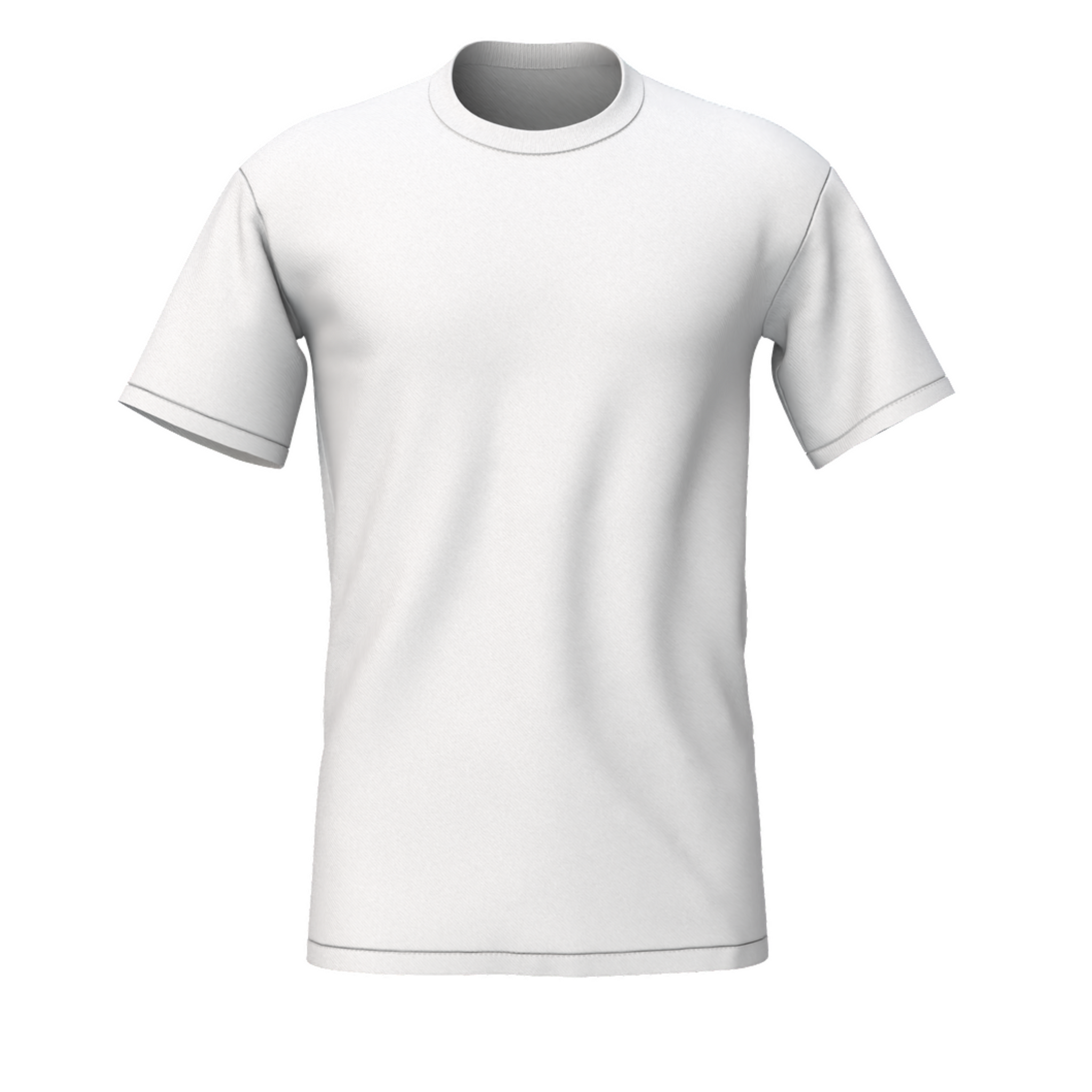 Bulk Unisex White Round Neck T-shirt
