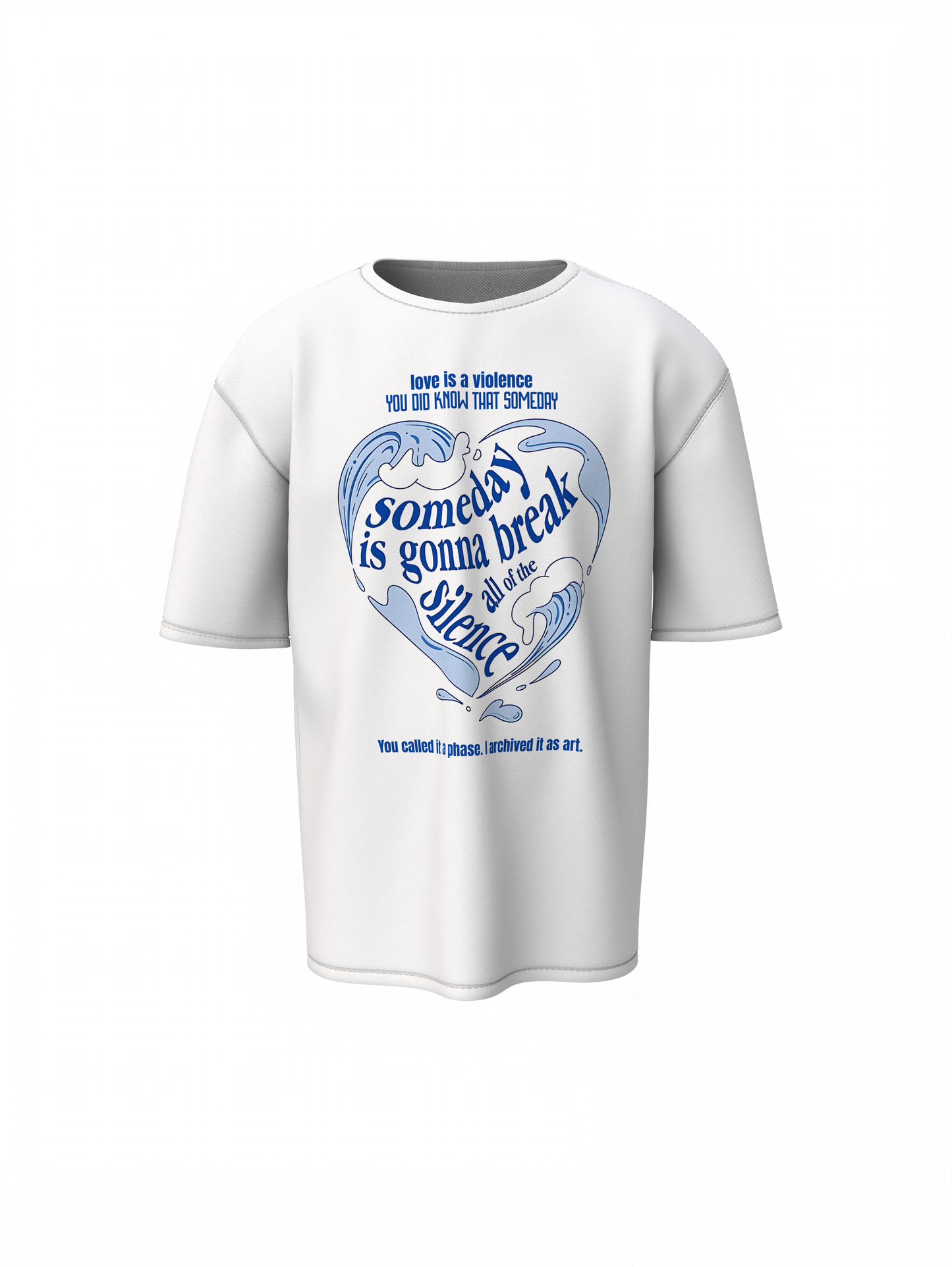 Love Is Silence Oversized T-Shirt