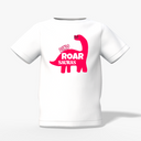 Dino Roar Graphic Kid’s White Printed T-Shirt