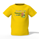 Snailin Graphic Kid’s Yellow Printed T-Shirt