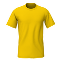 Bulk Unisex Round Neck T-shirt In Yellow Best for Custom Printing
