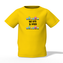 To Cute Graphic Kid’s Yellow Printed T-Shirt