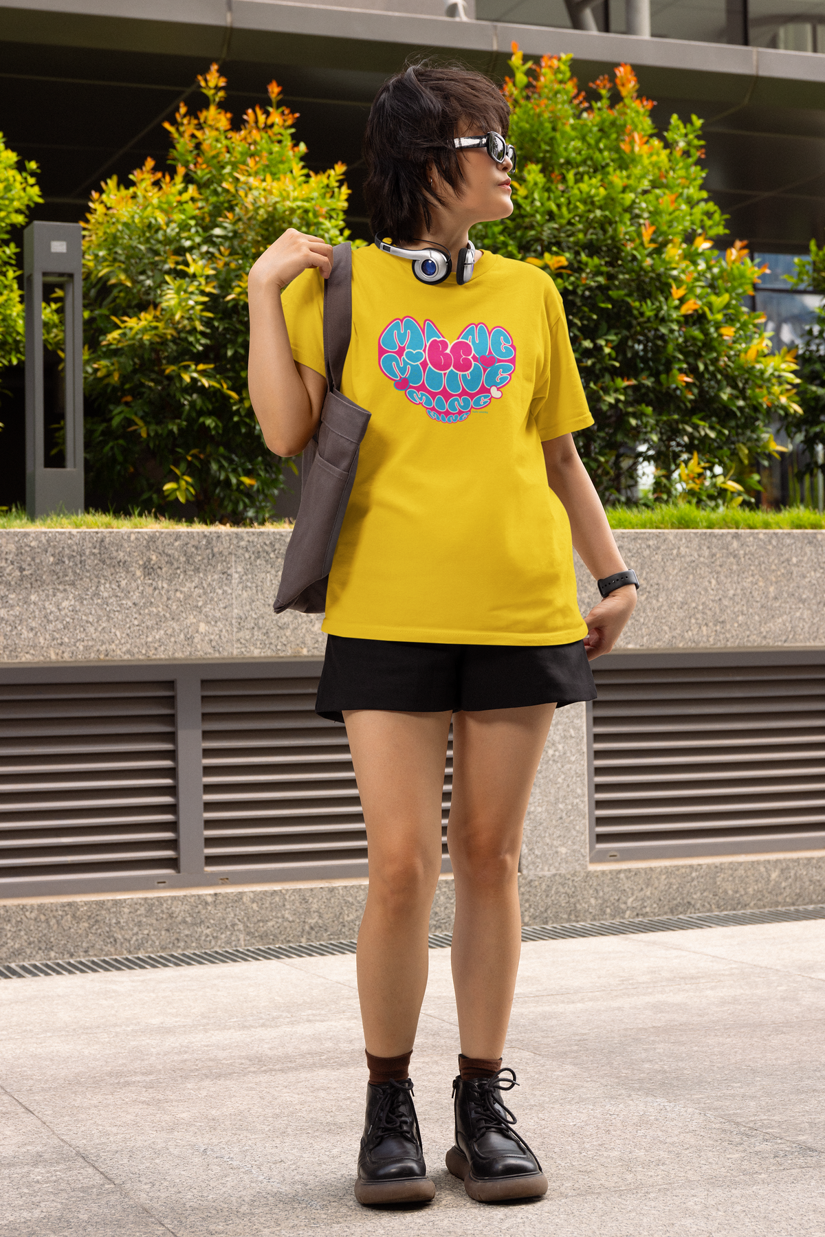 Mine Be Mine Yellow Womenƒ??s T-Shirt | Hello Swanky