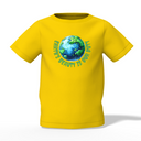 Earth Beauty Graphic Kid’s Yellow Printed T-Shirt