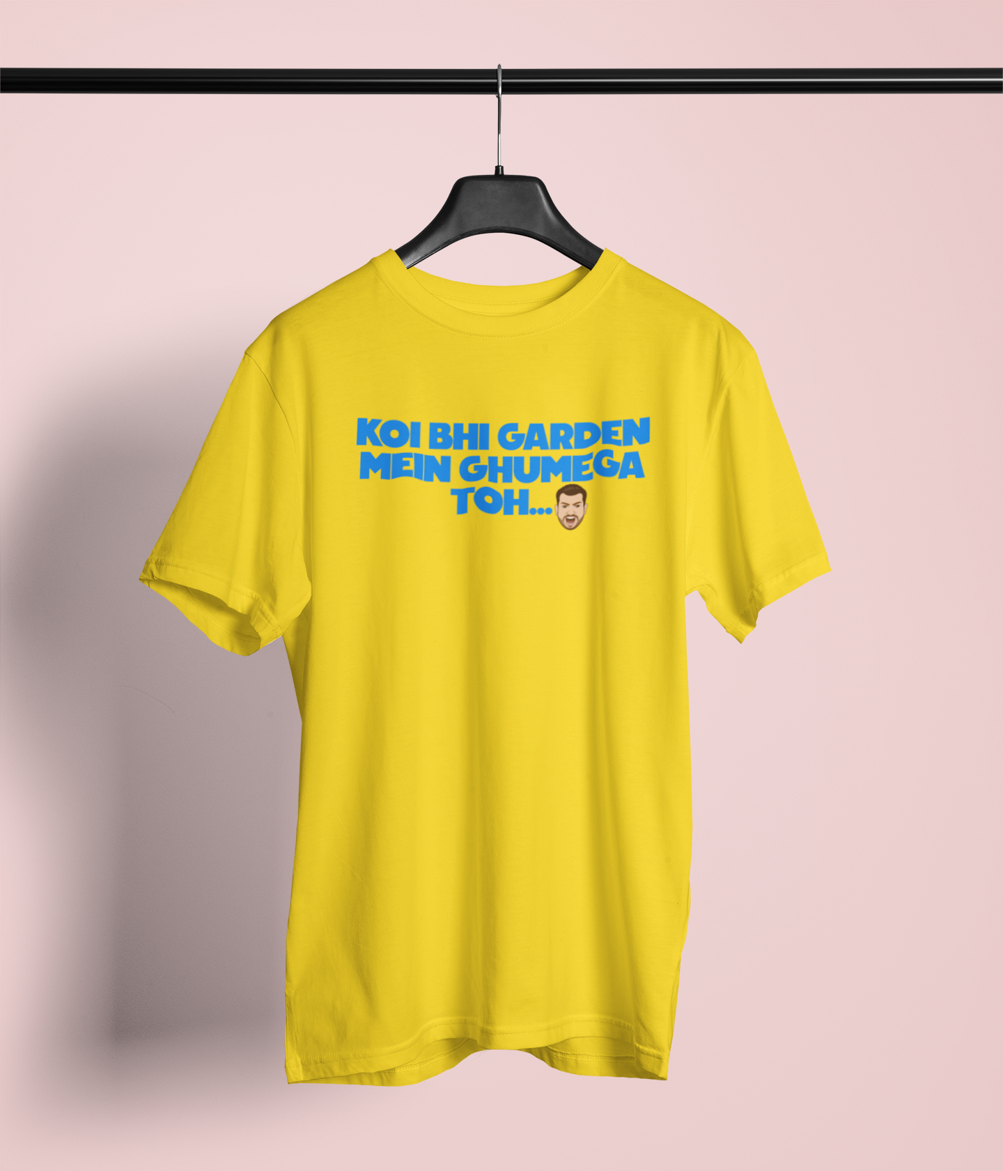 Garden Me Ghumega Toh Unisex Yellow T-Shirt – Desi Graphic
