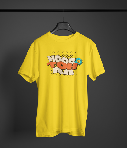 Hood Me Toh Aa Unisex Yellow Round Neck T-Shirt Desi Graphic